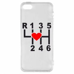 Чехол для iPhone5/5S/SE Я люблю механическую коробку передач! - PrintSalon