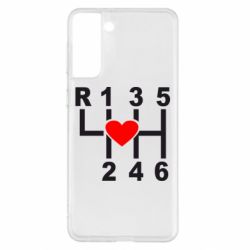 Чехол для Samsung S21+ Я люблю механическую коробку передач! - PrintSalon