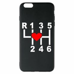 Чехол для iPhone 6 Plus/6S Plus Я люблю механическую коробку передач! - PrintSalon