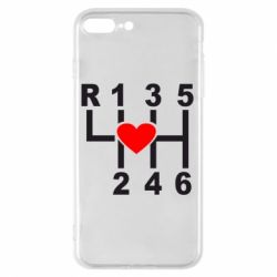 Чехол для iPhone 8 Plus Я люблю механическую коробку передач! - PrintSalon