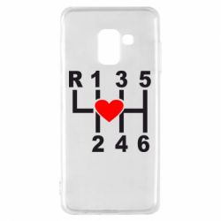 Чехол для Samsung A8 2018 Я люблю механическую коробку передач! - PrintSalon