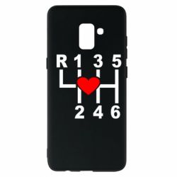 Чехол для Samsung A8+ 2018 Я люблю механическую коробку передач! - PrintSalon