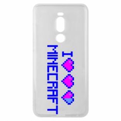 Чохол для Meizu Note 8 Я люблю Minecraft - PrintSalon