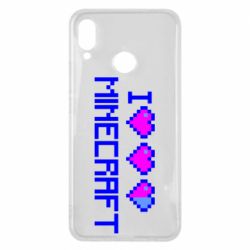 Чохол для Huawei P Smart Plus 2018 Я люблю Minecraft - PrintSalon