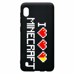 Чохол для Samsung A10 Я люблю Minecraft - PrintSalon