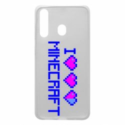 Чохол для Samsung A60 Я люблю Minecraft - PrintSalon