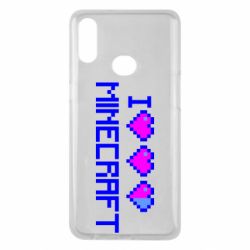 Чохол для Samsung A10s Я люблю Minecraft - PrintSalon