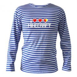Тільник з довгим рукавом Я люблю Minecraft - PrintSalon