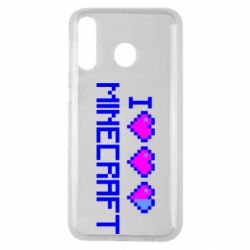 Чохол для Samsung M30 Я люблю Minecraft - PrintSalon