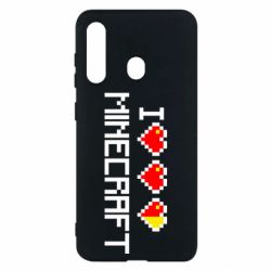Чохол для Samsung M40 Я люблю Minecraft - PrintSalon
