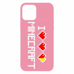 Чохол для iPhone 12 Я люблю Minecraft - PrintSalon