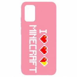 Чохол для Samsung A02s/M02s Я люблю Minecraft - PrintSalon
