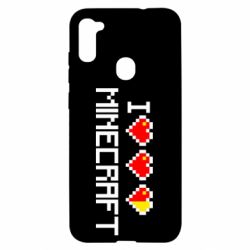 Чохол для Samsung A11 / M11 Я люблю Minecraft - PrintSalon