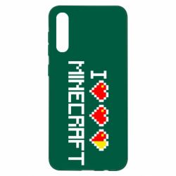 Чохол для Samsung A50 Я люблю Minecraft - PrintSalon