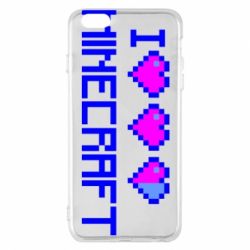 Чохол для iPhone 6 Plus/6S Plus Я люблю Minecraft - PrintSalon
