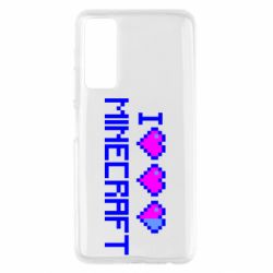 Чохол для Huawei P Smart 2021 Я люблю Minecraft - PrintSalon