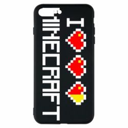 Чохол для iPhone 7 Plus Я люблю Minecraft - PrintSalon