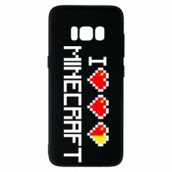 Чохол для Samsung S8 Я люблю Minecraft - PrintSalon