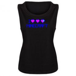 Майка жіноча Я люблю Minecraft - PrintSalon