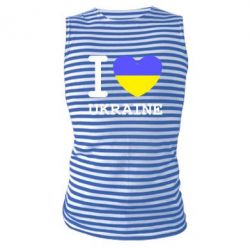 Майка-тельняшка Я люблю Україну - PrintSalon