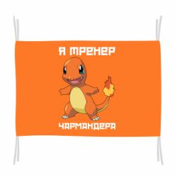 Флаг Я тренер Чармандера - PrintSalon