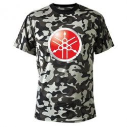 Камуфляжная футболка Yamaha Logo 3D - PrintSalon