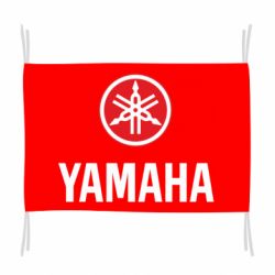 Флаг Yamaha Logo(R+W) - PrintSalon