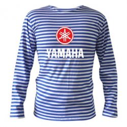 Тельняшка с длинным рукавом Yamaha Logo(R+W) - PrintSalon