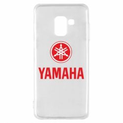 Чехол для Samsung A8 2018 Yamaha Logo(R+W) - PrintSalon