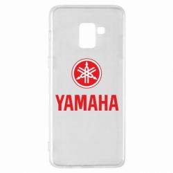 Чехол для Samsung A8+ 2018 Yamaha Logo(R+W) - PrintSalon