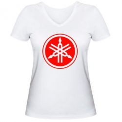 Жіноча футболка з V-подібним вирізом Yamaha - PrintSalon