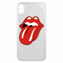 Чехол для iPhone Xs Max Язык Rolling Stones