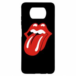 Чохол для Xiaomi Poco X3 Мова Rolling Stones - PrintSalon