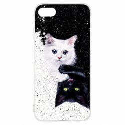 Чехол для iPhone SE 2022 Yin and Yang cats - PrintSalon
