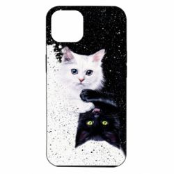 Чехол для iPhone 14 Yin and Yang cats
