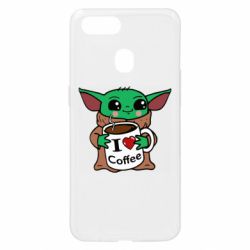 Чехол для Oppo A5s/A12 Yoda and a mug with the inscription I love coffee - PrintSalon