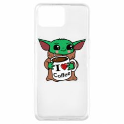 Чехол для Oppo A73 Yoda and a mug with the inscription I love coffee - PrintSalon