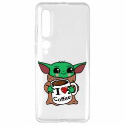 Чехол для Xiaomi Mi10/10 Pro Yoda and a mug with the inscription I love coffee - PrintSalon