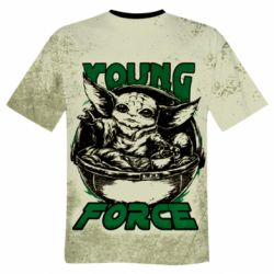 Мужская футболка 3D Yoda Force-PrintSalon Мужская футболка 3D Yoda Force