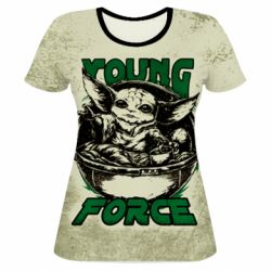 Женская футболка 3D Yoda Force-PrintSalon Женская футболка 3D Yoda Force