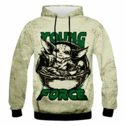 Чоловіче 3D худі Yoda Force - PrintSalon
