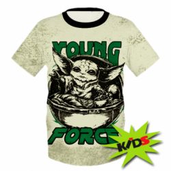 Дитяча 3D футболка Yoda Force - PrintSalon