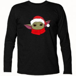 Футболка с длинным рукавом Yoda santa - PrintSalon
