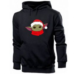 Мужское худи Yoda santa - PrintSalon