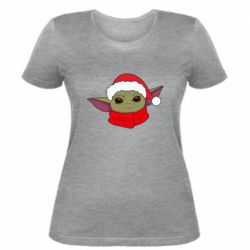 Женская футболка Yoda santa - PrintSalon