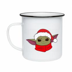 Кружка эмалированная Yoda santa - PrintSalon