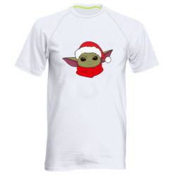 Мужская футболка для спорта Yoda santa - PrintSalon