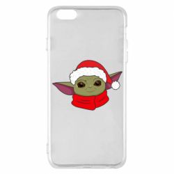 Чехол для iPhone 6 Plus/6S Plus Yoda santa - PrintSalon