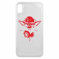 Чехол для iPhone Xs Max Yoda в наушниках - PrintSalon