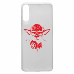 Чехол для Samsung A70 Yoda в наушниках - PrintSalon